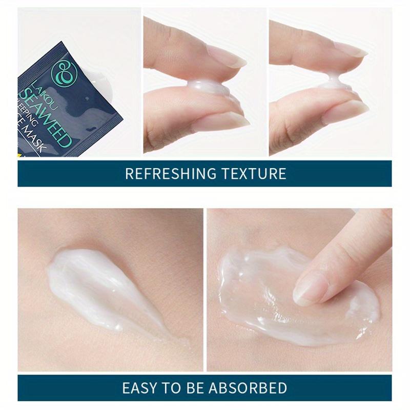 3 г * 8 шт. Ночная маска для лица из морских водорослей, маленькие сумки, основные средства по уходу за кожей лица для путешествий, увлажняющая маска для лица