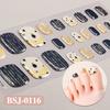 3D Waterproof Semi Cured UV Gel Toe Stickers for Nail Art-Luxurious Style Easy Apply
