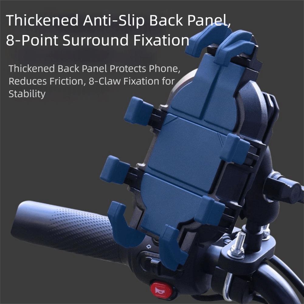 360° Rotation Motorcycle Phone Holder Eight Claw Fixed Phone GPS Stand Navigation Stand Travel