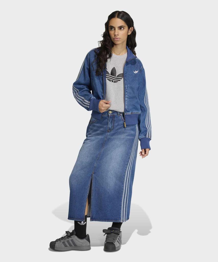 ADIDAS 3-Stripe Pencil Denim Skirt - Medium Vintage Denim / Kd2908
