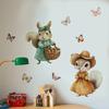 Tree Cartoon Animal Dinosaur Butterfly Wall Stickers, Living Room Bedroom Kids Room Decor, Self-Adhesive Wall Art