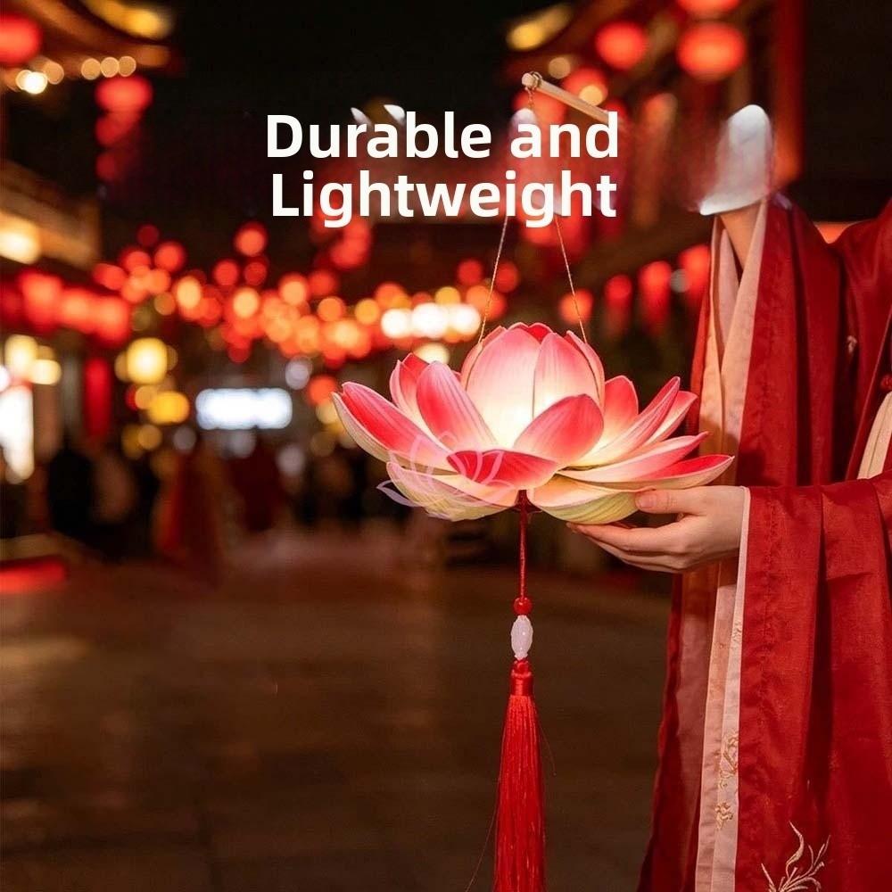 Ancient Style Flower Lamp Warm Light Handheld Light Lotus Lantern Festival Gift