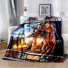 Classic Movie Back To The Future Flannel Throw Blanket Cartoon Blankets Sofa Cover Travel Camping Living Room Bedroom Decoration