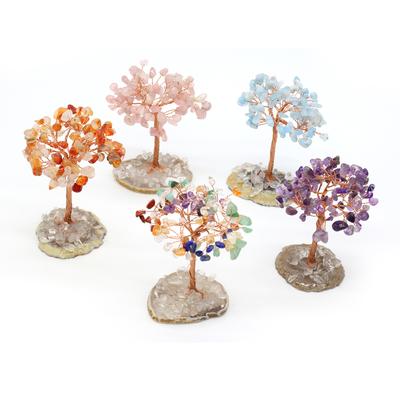 1 шт., натуральный камень, гравий, медная проволока, обмотка, Древо жизни, предметы интерьера, рождественские украшения, декоративные украшения 9-12x4-8 см