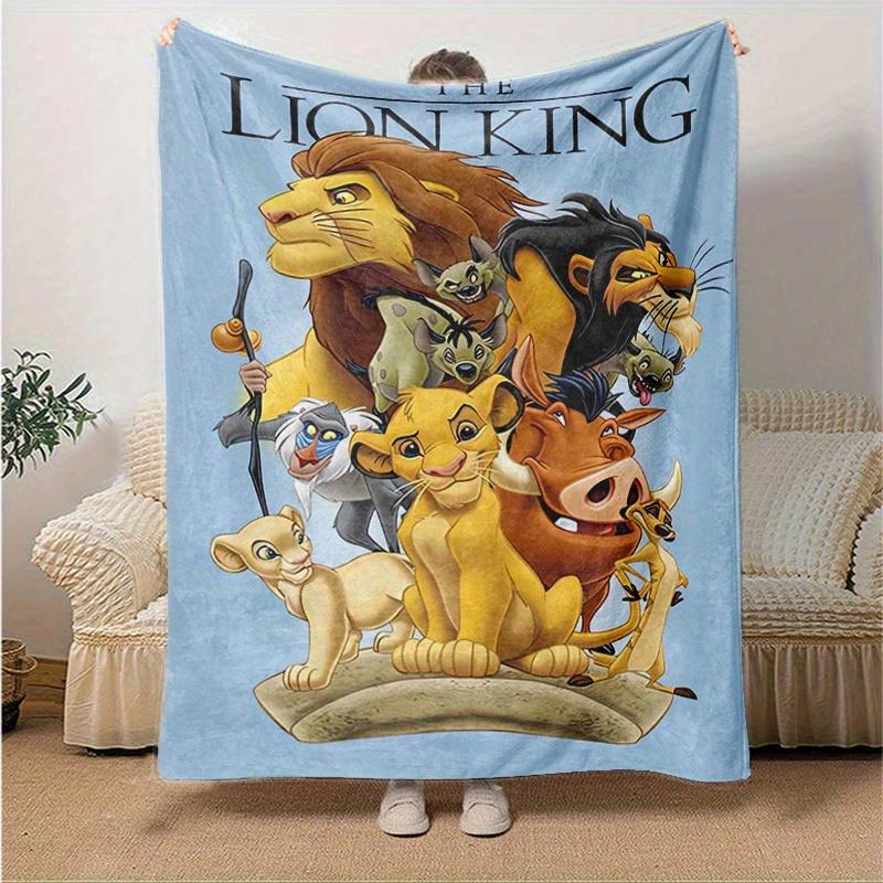 1pc. The Lion King Cartoon Blanket, Soft Microfiber Throw for Home Decor, Gift Idea, Soft Flannel Throw Blanket, Versatile & Cozy for Bedroo