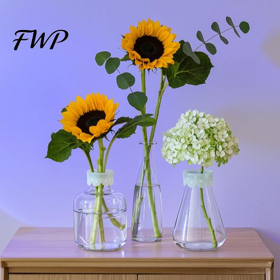 Vase Stem Stabilizer Blossom Grid Silicone Flower Arrangement, Reusable Floral Holder for Vase, Transparent Flexible Waterproof DIY Arrangements,