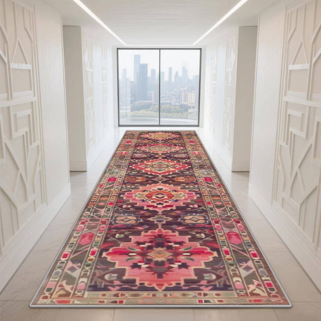 Morocco Hall Corridor Carpet Non-slip Washable Home Runner Stairway Rug Outdoors Aisle The Long Corridor Mat Customizable Lobby