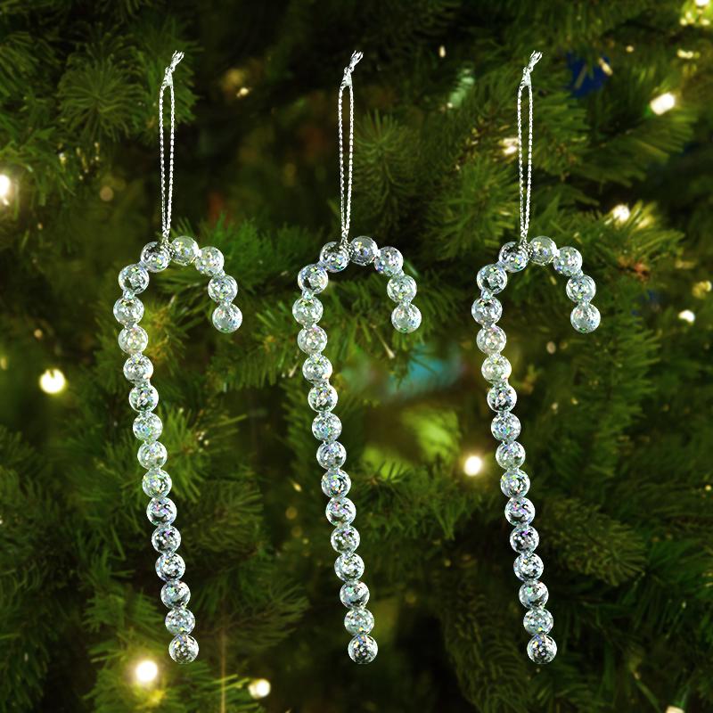 Прозрачные подвесные украшения в виде снежинок для рождественской елки, акриловая подвеска, рождественское украшение для дома 2025, подарки на Рождество, Новый год 2026