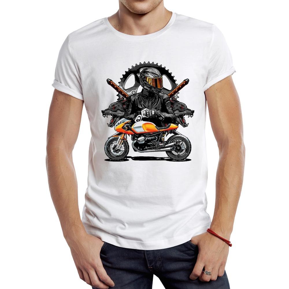 Винтажная грязная мужская футболка с изображением мотоцикла, повседневная крутая мужская футболка с принтом в стиле хипстер, ретро-футболка с принтом мотокросса