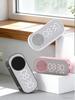 Bluetooth-динамик, часы с зеркальной поверхностью, будильник, умная колонка, компактная колонка с усиленным басом, с возможностью вставки карты, FM