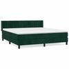 Sommier à lattes et matelas - Maison Exclusive - Velours vert foncé - 160x200cm - 2 places