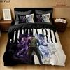 Jojos Bizarre Adventure Pattern Bedding Quilt Set Quilt Cover Pillowcase Home Birthday Gift(1 * duvet cover + 2 * pillowcase, without core)