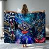 Hornets Print Flannel Blanket High Quality Warm Comfortable Cover for All Seasons Perfect for Gifts Home Decor