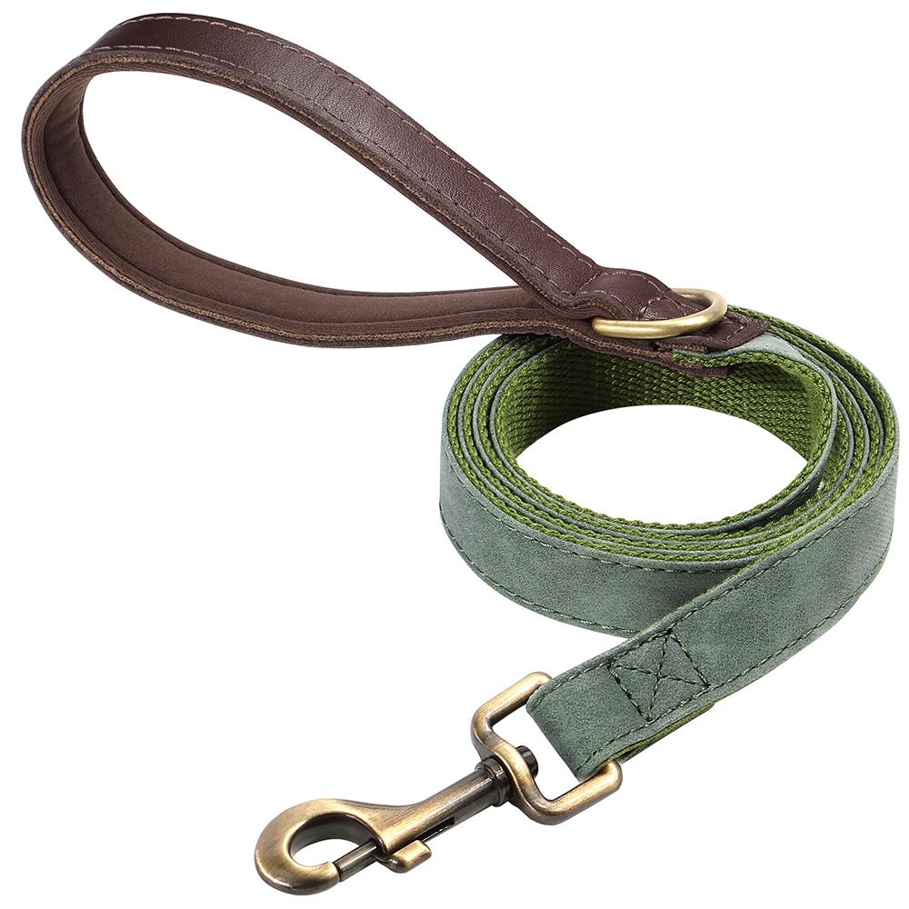 PU Leather Dog Leash 4.5ft Dog Leash Durable Pet Walking Lead Rope With Soft Touch Handle Strong For Small Medium Large Dogs Pug