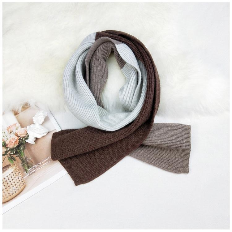 Knitted Wool Scarf Women's Autumn Winter Fashion Outdoor Warm Scarf Shawl