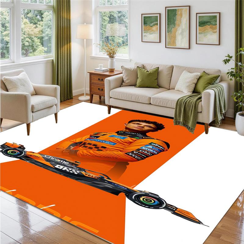 Lando Norris Design Crystal Velvet Rug Soft Decorative Mat for Bedroom Entrance