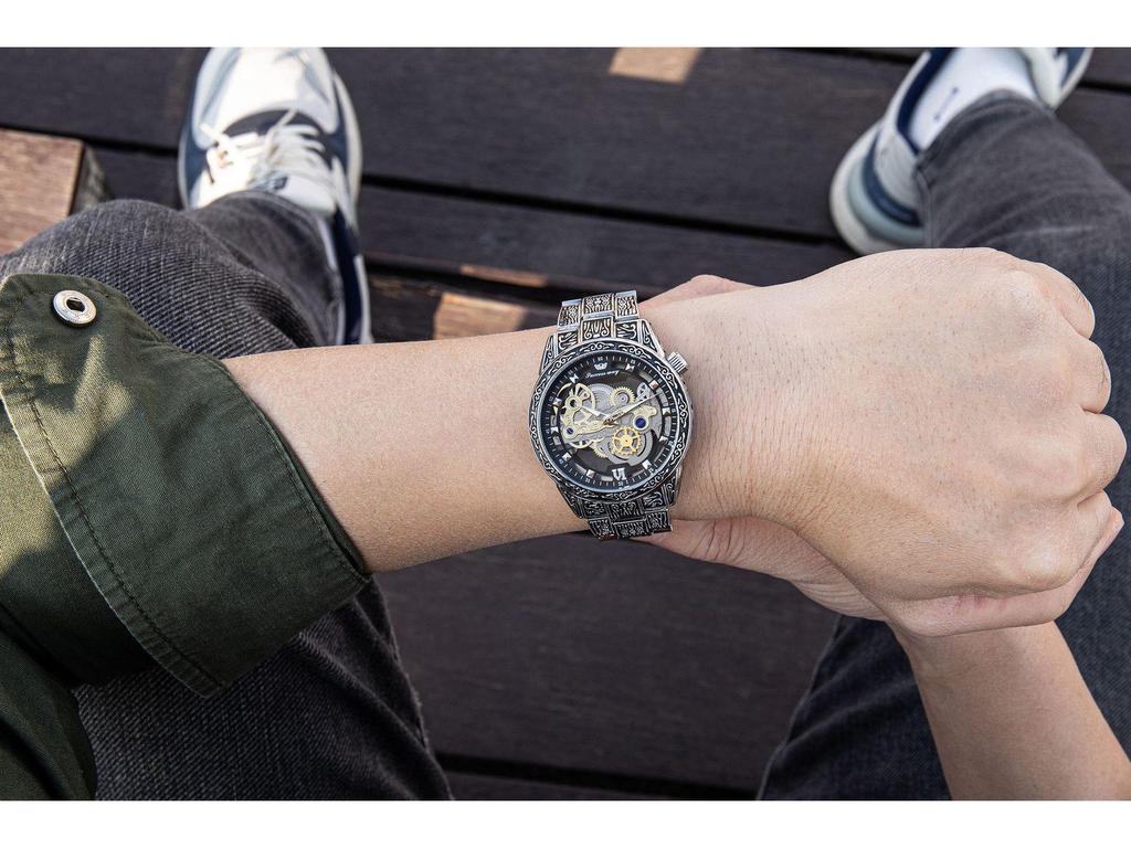 Мужские резные немеханические часы Domineering в европейском и американском стиле