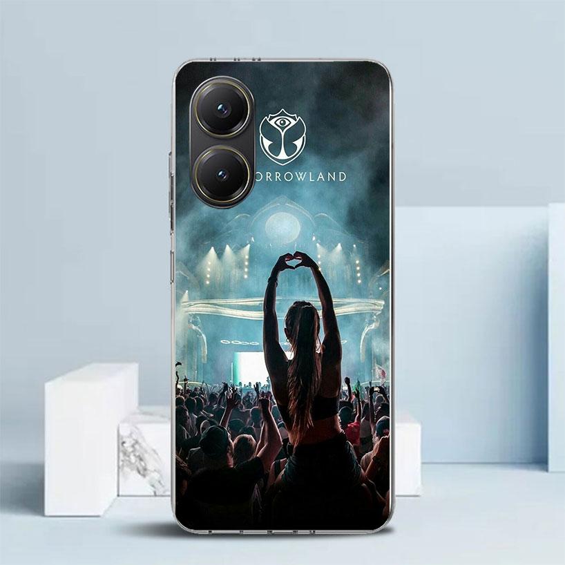 Музыкальный фестиваль Tomorrowlands Мягкий чехол для Xiaomi Poco F7 Ultra X7 X6 X5 Pro M7 Чехол для телефона Redmi 15 15C 13 13C 12 12C 10 10C Pr