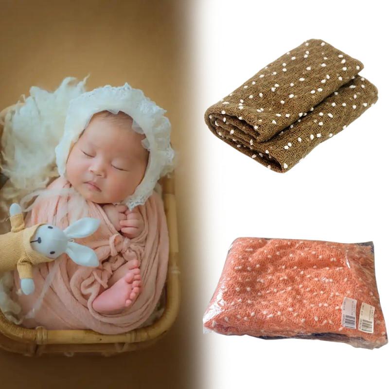 Baby Photography Newborn Blanket Knit Stretch Wrap Infant Photoshoot Tool Prop