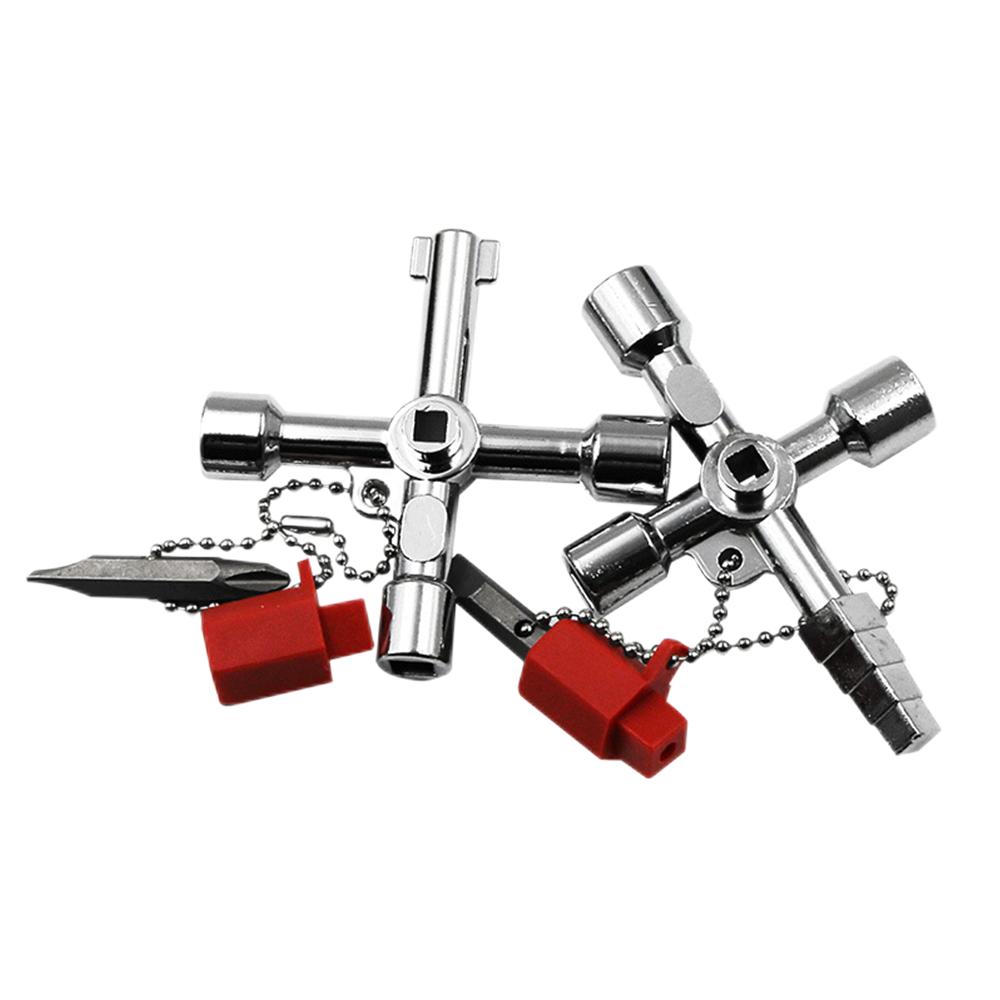 Электрический шкаф Автомобильный лифт Крестовой ключ Ключ для клапана счетчика воды Внутренний треугольный ключ Многоцелевой портативный инструмент