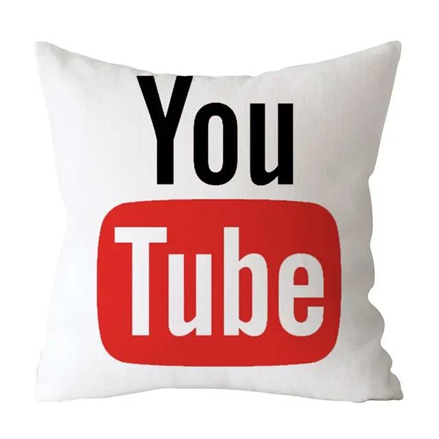 Modern Decorative Pillow Case Youtube Throw Pillow Case Red Square Pillow Case Home Decoration Velvet Movie Unique .