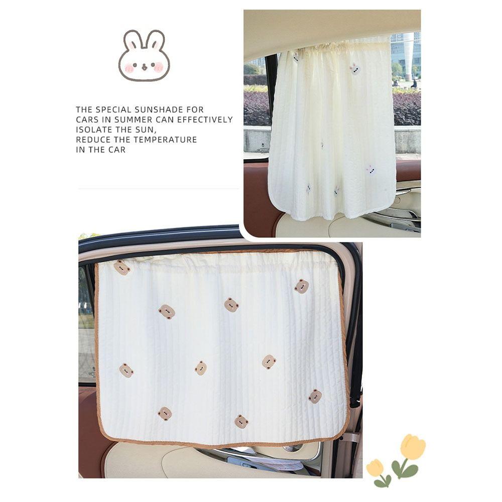 Хлопковая ткань вышитая автомобильная шторка солнцезащитный козырек теплоизоляция автомобильные шторки для защиты от посторонних глаз заднее сиденье