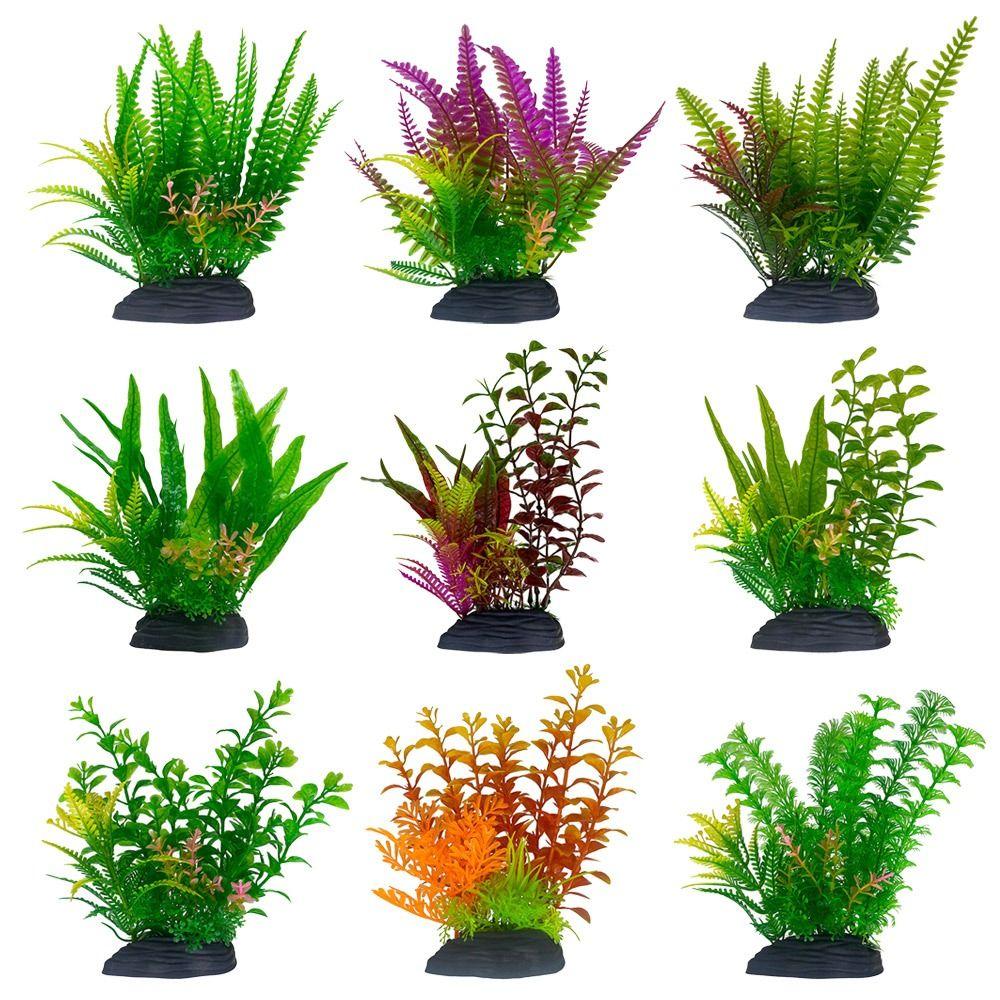 Aquarium Decor Artificial Aquatic Weeds Fish Tank Grass Artificial Plants Plastic Water Plant