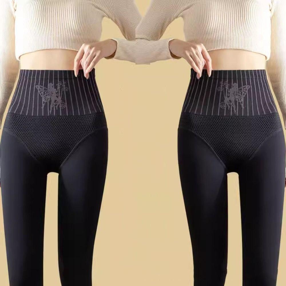 Abdominal Bare Leg Socks Solid Color Thermal Pantyhose Thin High Waist Pantyhose Girl