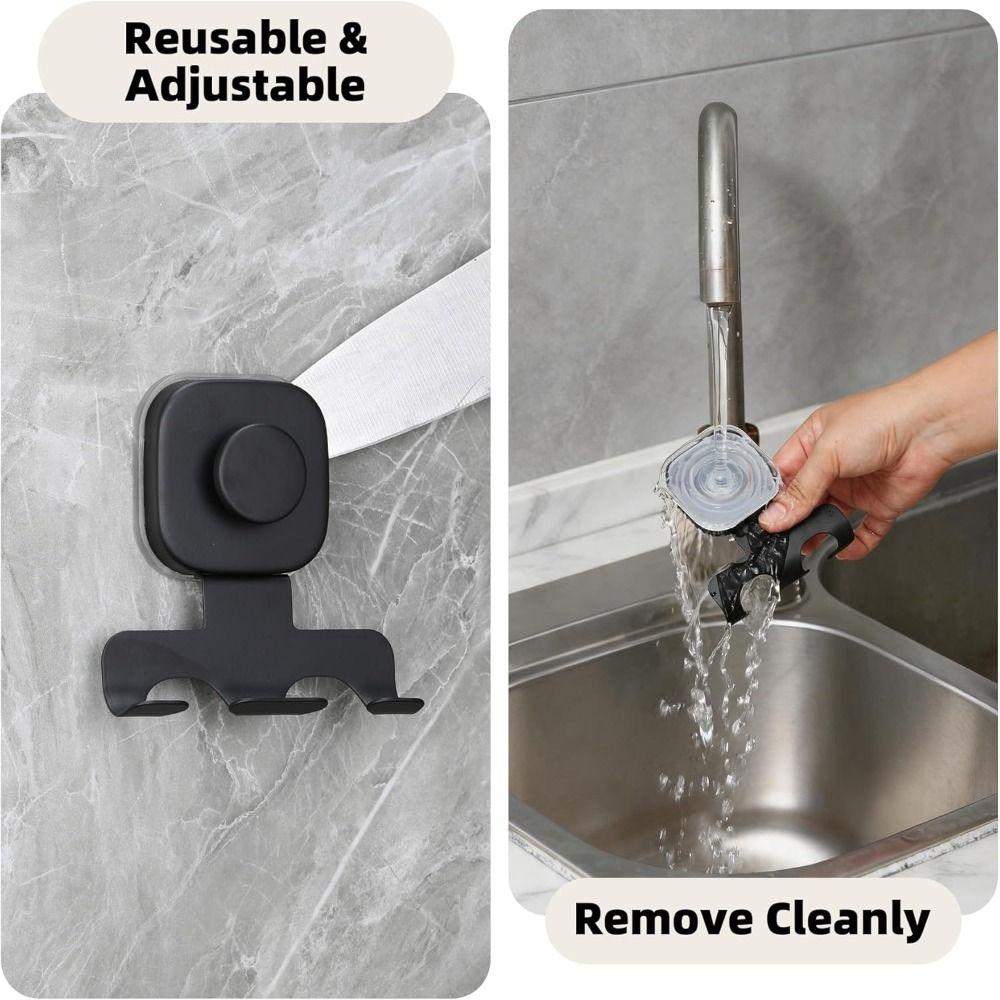 Removable Suction Cup Razor Holder Wall Mounted Shaver Storage Rack Washroom Wall