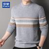 ROMON Men's 100% Cashmere Round Neck Thickened Sweater