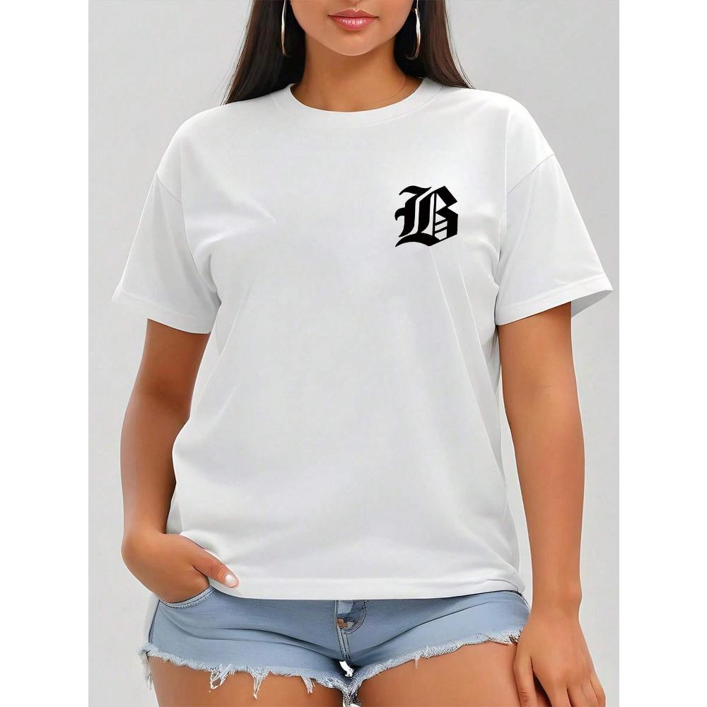 Женская повседневная футболка с коротким рукавом, удобная, круглый вырез, короткий рукав, модный уличный цифровой топ для женщин