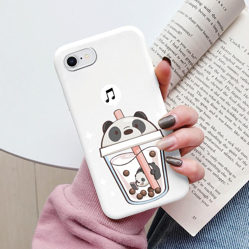 Цветы Чехол Для iphone 6 6S Plus Capa iphone6 6S+ 6+ Чехол для телефона Мягкий силикон Милый Кот Медведь Задняя крышка Для iphone6 iphone6s+