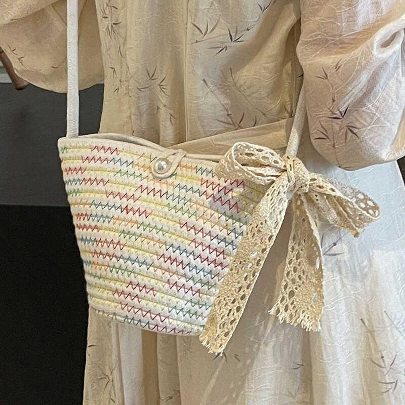 Fashionable Small Shoulder Bag For Women With Colorful Scarf And Unique Style