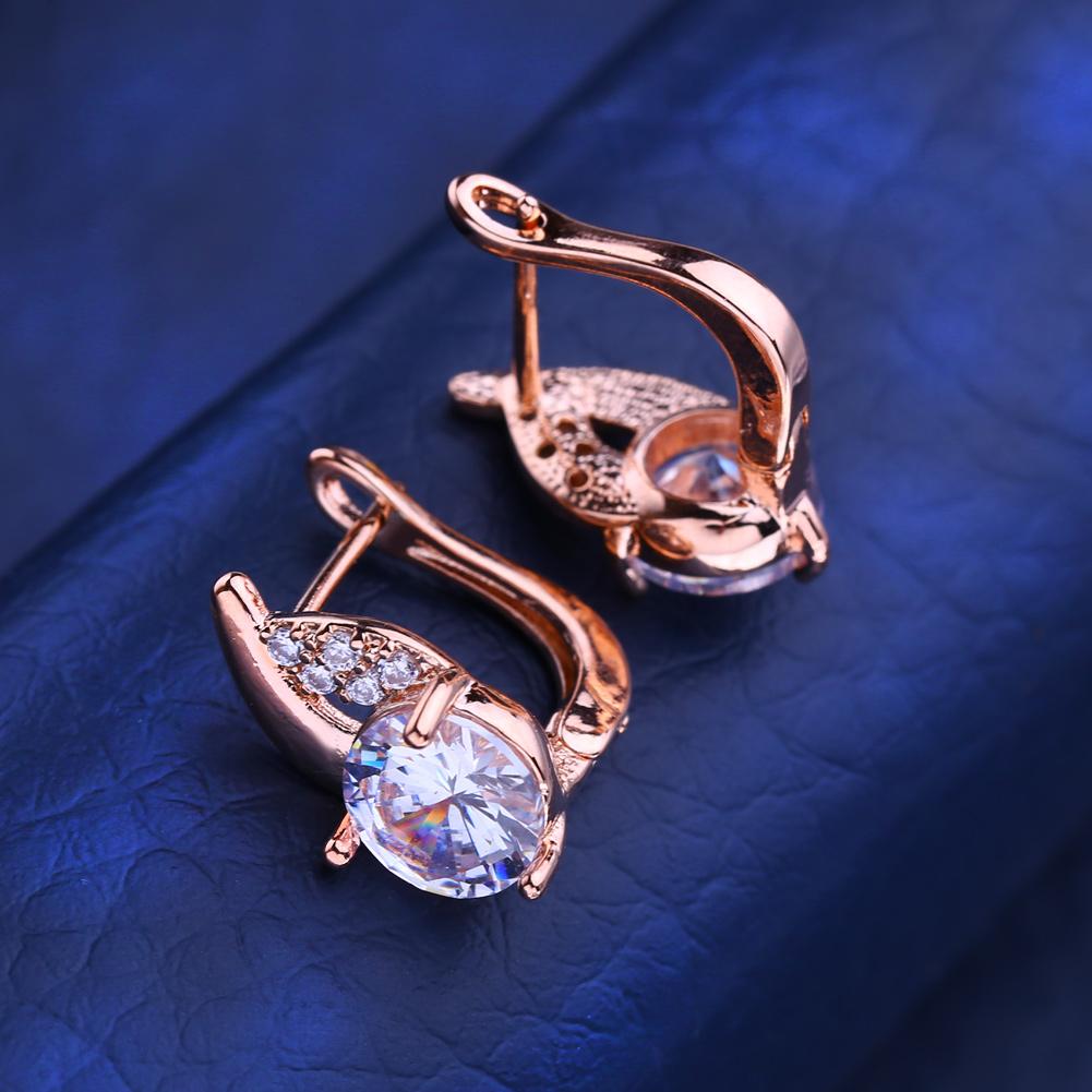 KNIKOO Серьги-клипсы для женщин с кубическим цирконием, модные серьги-гвоздики, ювелирные изделия для свадебной вечеринки, подарки