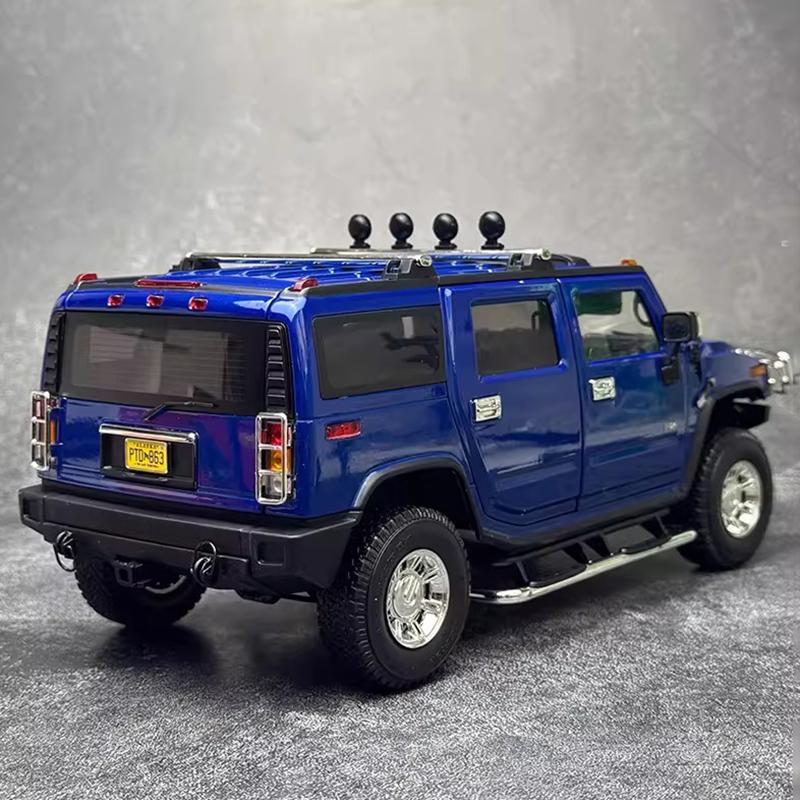 Шоссе 61 1:18 H2 внедорожник SUV коллекция моделей автомобилей из сплава и предметы для просмотра