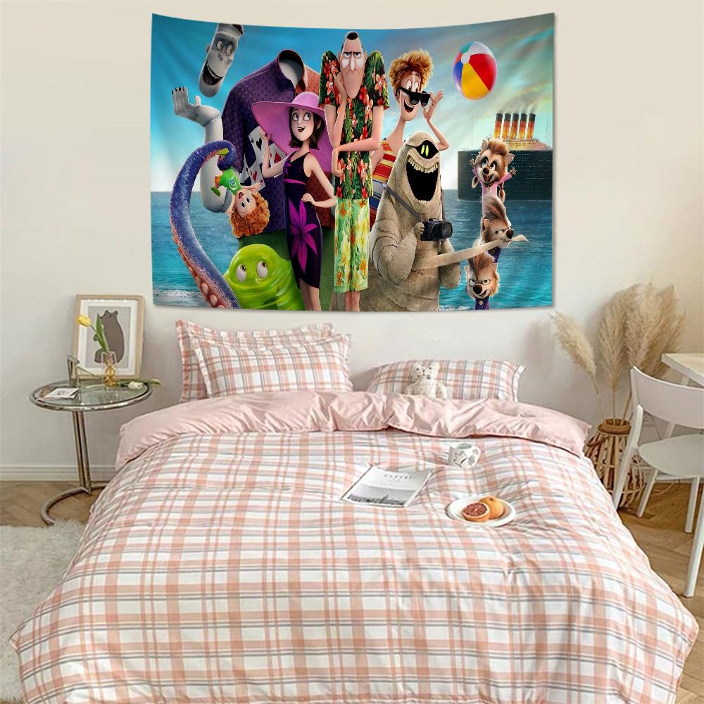 Anime Hotel Transylvania Hanging Bohemian Tapestry Bohemian Wall Tapestries Mandala Kawaii Room Decor