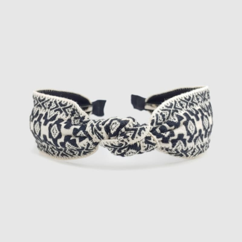 LALA Этническая Импортная Кружевная Повязка для Волос L-Z Черная