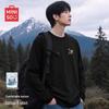 MINISO Мужская хлопковая футболка с длинным рукавом свободного кроя