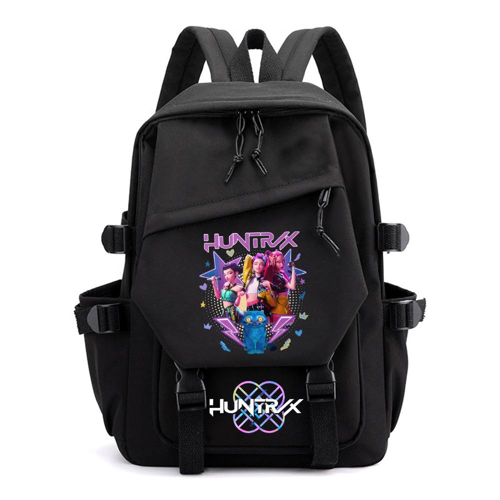 Аниме Мультфильм Kpop Охотники на демонов Принт Рюкзак для Подростка Мальчика Девочки Школьный Рюкзак Детский Студенческий Рюкзак Женская Дорожная Сумка Детский Подарок Mochila