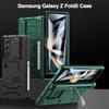 Чехол для Samsung Galaxy Z Fold 5, Прочный защитный чехол с защитой объектива камеры, Держателем для S Pen и шарнира, Прочный чехол-подставка