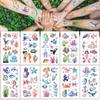 10sheets Colorful Underwater World Fish Sharks Tattoo Stickers For Face Hand Body Temporary Fake Waterproof Tattoo Stickers