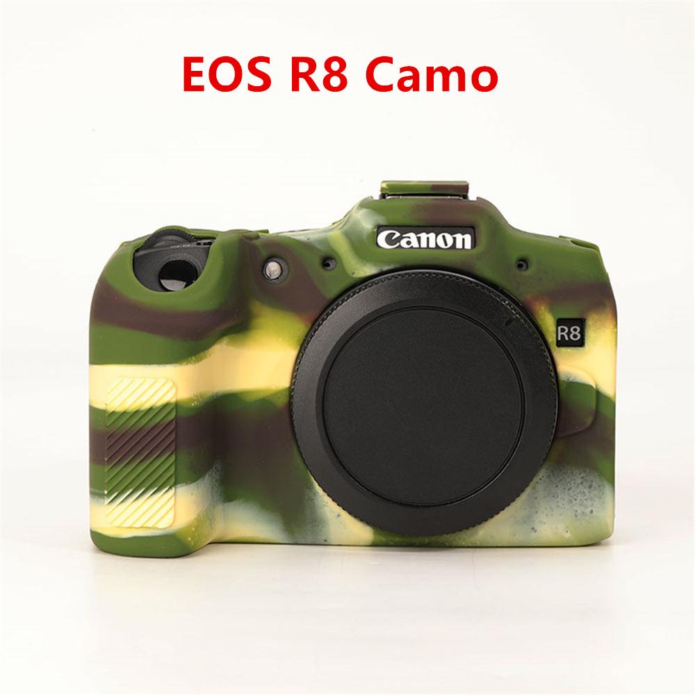 Мягкий силиконовый защитный чехол для корпуса камеры для Canon EOS R5 R5II R6 R6II R7 R8 RP R10 Ударопрочная резиновая накладка