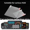 1 шт. Автомобильная отражающая пленка для HUD (проекционного дисплея на лобовое стекло), Защитный отражающий экран, Наружная отражающая полоса для автомобиля, Дисплей, Автоаксессуары