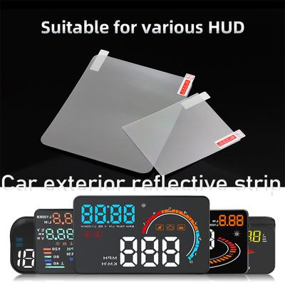1 шт. Автомобильная отражающая пленка для HUD (проекционного дисплея на лобовое стекло), Защитный отражающий экран, Наружная отражающая полоса для автомобиля, Дисплей, Автоаксессуары