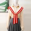 Solid Color Neck Shawl Warm Detachable Collars Scarf New Knitted Shawl  Autumn Winter