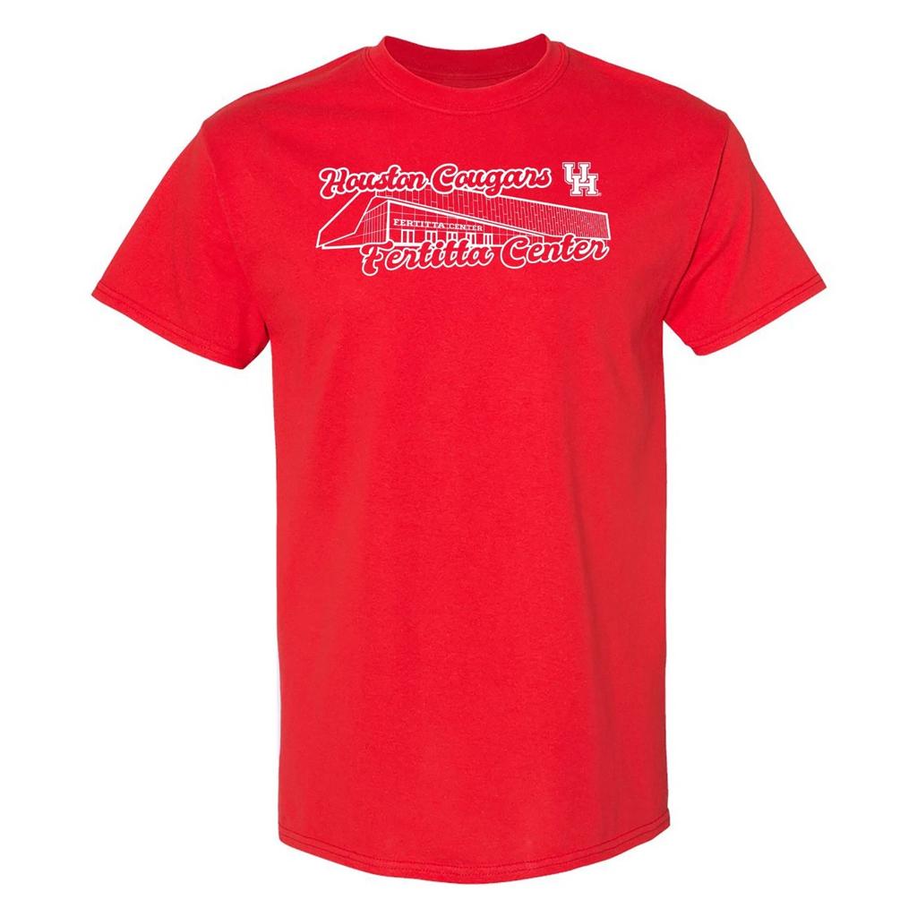 Houston Cougars Fertitta Center T-Shirt - Red
