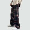 Men's Loose Casual Solid Color Trousers Stripe Printed Straight Pants
