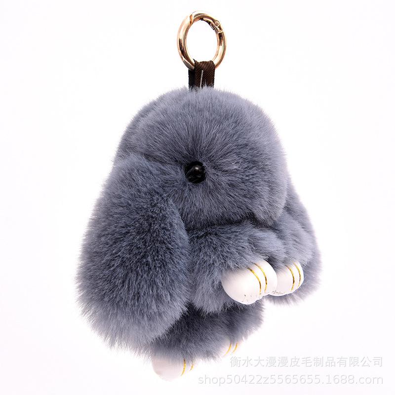 Подвеска в виде кролика из искусственной норки, милый кролик, брелок для сумки, маленький подарок