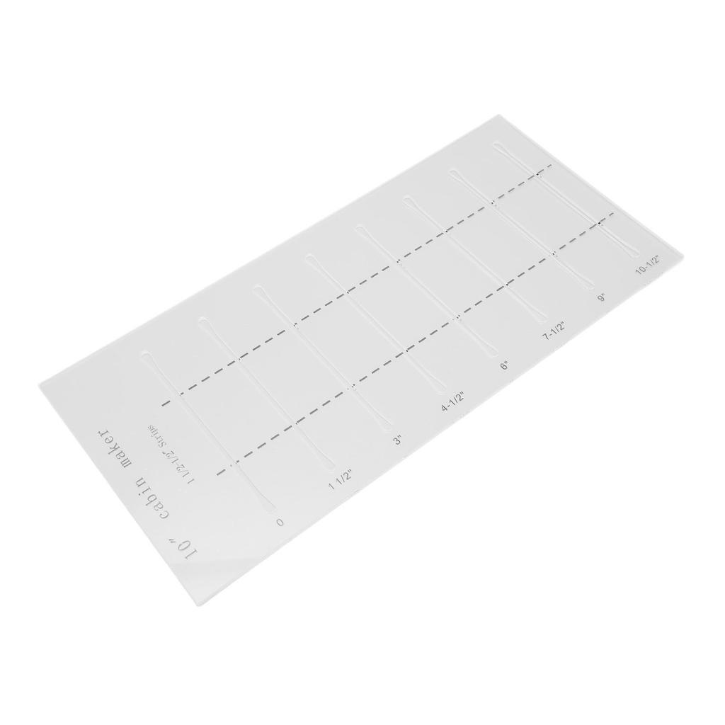 10 Inch Log Cabin Quilting Rulers Clear Scale Smoother Edges Log Cabin Maker Template Set for