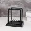 1Pcs Figurines Miniatures Newton Pendulum Balance Balls Stylish Desk Decor Educational Dynamics Toy for Office Home